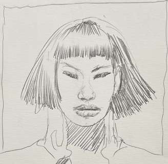 Liberatore, Tanino - 1 Original drawing - Asian Woman | Catawiki