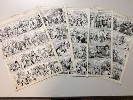 Le Ralliq, Etienne - 5 Original page - Teddy Bill - La flèche du soleil - 1949 | Catawiki