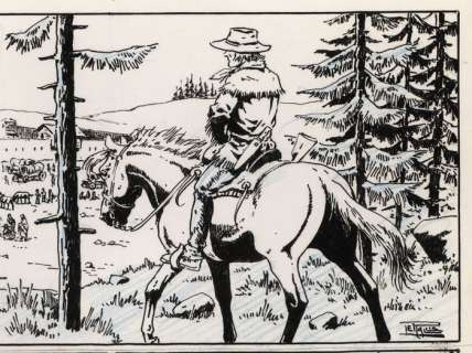 Le Rallic,  Etienne | Original page  - Kit Karson  - (60’s) | Catawiki