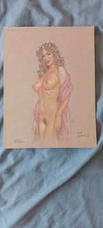 Antonio Sarchione - 1 Original colour drawing - les 3 julias | Catawiki