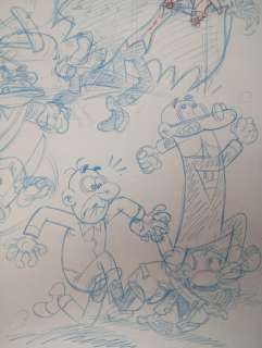Ibáñez, Juanma Muñoz - 1 Original preliminary drawing - Mortadelo y Filemón - El armario del tiempo - 2018 | Catawiki
