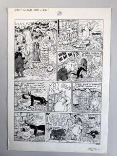 Berik - 1 Original page - Sylvain et Sylvette - T 53 "La ruée vers l’eau" - 2008 | Catawiki