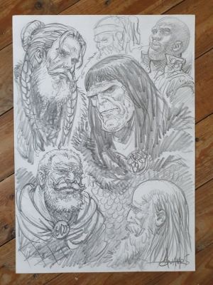 Aouamri, Mohamed - 1 Original drawing - Saga - Valta | Catawiki