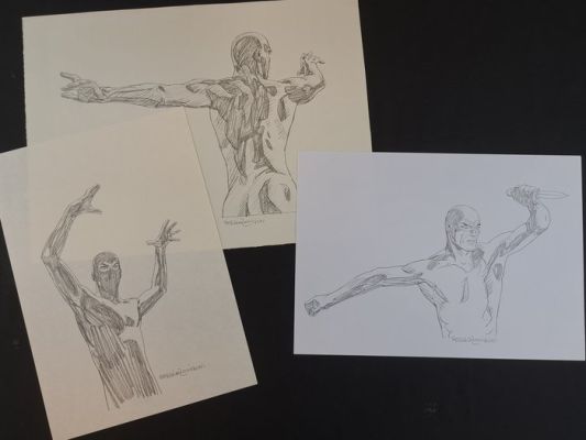 Zaniboni, Sergio - 3 Original drawing - Diabolik | Catawiki
