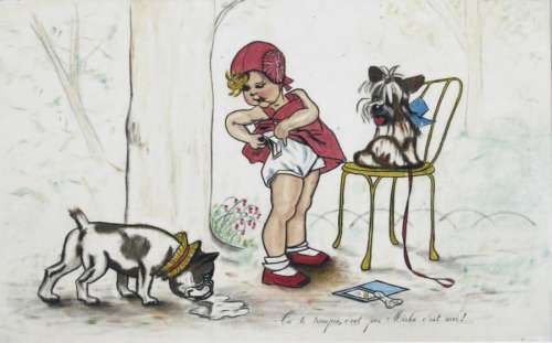 Â« Tu te trompes, c’est pas Mirka...c’est moi ! Â». Dessin Ã  la mine de | Tessier Sarrou