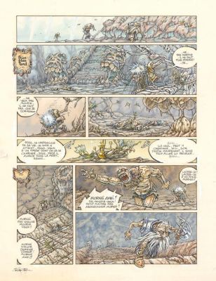 Thierry Ségur | Planche originale n°43 - Légendes des Contrées oubliées | Daniel Maghen