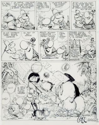 Bercovici - 1 Original page - Robinson et Zoé - 1983 | Catawiki