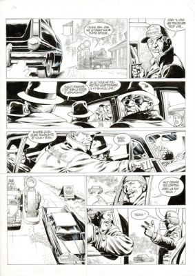 Mitton, Jean-Yves - 1 Original page - De Silence et de Sang T10 - Dans le courant sans fin - 1996 | Catawiki