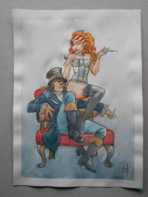 Griffo - 1 Original colour drawing - Giacomo C., Golden Dogs - 2020 | Catawiki