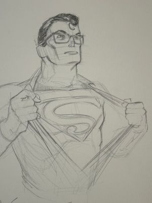 Estes, John - 1 Original page - Superman - The Man of Steel - 1999