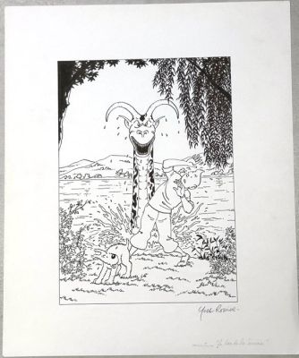 Rodier, Yves - Original cover - Tintin - Le lac de la Sorcière | Catawiki