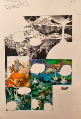 Fernández, Fernando - 1 Original colour page - Zora y los Hibernautas | Catawiki