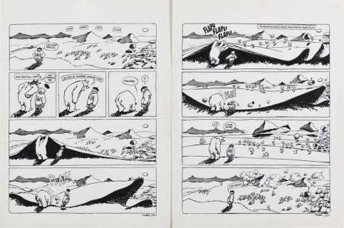 F’MURRR. Alp 13. Pl. 236A et 236B. Encre. 43 x 32,5 cm environ | Aponem