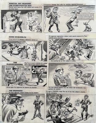 Bill Ward - 1 Original page - Cracked - Martial Art Weapons - 1974 | Catawiki