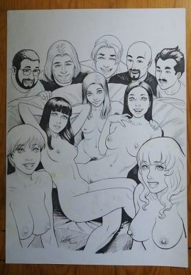 Gambedotti, Atilio - 1 Original cover - Petites Baises entre amies - vol. 1 - Entre Amies. Cover - 2025 | Catawiki