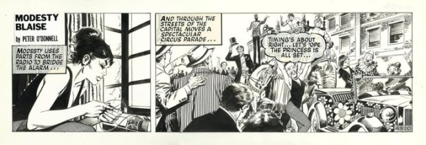 Romero, Enric Badia - 1 Original page - Modesty Blaise - strip #4320 - Death Trap - 1978 | Catawiki