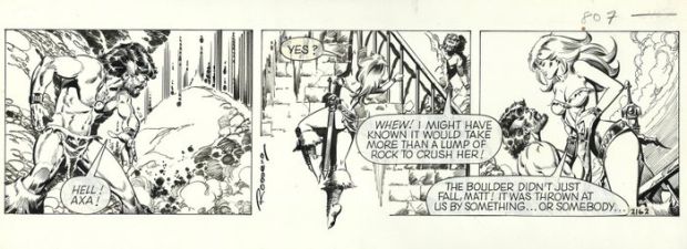Romero, Enric Badia - 1 Original page - Axa - strip #2162 - The betrayed - the latest Axa story ! - 1985 | Catawiki