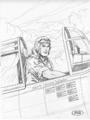 De Luca, Giuseppe - 1 Original drawing - Buck Danny - Buck Danny | Catawiki