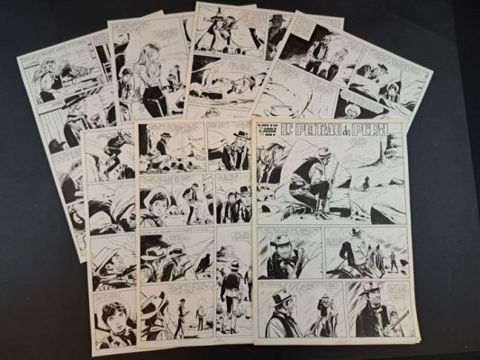 Fusco, Fernando - 16 Original page - Willy West: Le Plateau du Peril | Catawiki