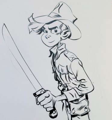 Yoann - 1 Original drawing - Spirou - Les géants pétrifiés - Spirou - 2024 | Catawiki