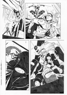 Continue Shopping | GWENPOOL #5 PAGE 16 ORIGINAL PAGE BY STEFANO NESI | Scott’s Collectables