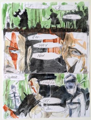 Simon Davis - 1 Original preliminary page - Slaine