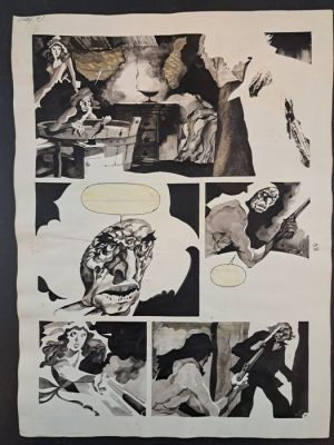 Breccia, Alberto - 1 Original page - El Viajero de Gris: Vera magia | Catawiki