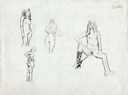 Cuvelier | Ensemble de 4 illustrations à l’encre de Chine… | Millon