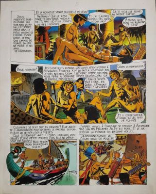 Groux, Yves - 1 Original colour page - La Demoiselle du Nil | Catawiki