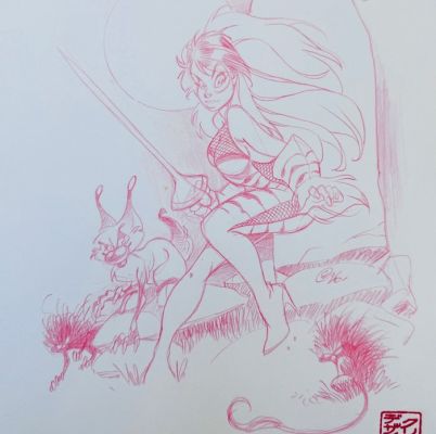 Crisse, Didier - 1 Original drawing - Zorya - Epee de Cristal - L‘épée de Cristal - 2025