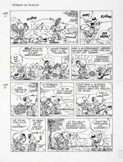 Verron, Laurent (1962) | VERRON, Laurent BOULE ET BILL - QUEL CIRQUE Encre de chine pour une pl | Coutau Bégarie