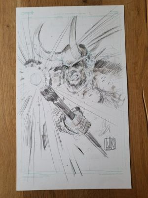 Niko Henrichon - Original drawing - Thor - Loki - 2013
