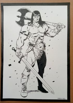 Guillermo Sanna - Original drawing - Conan le Barbare - signed and sealed - 2026 | Catawiki