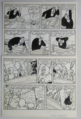 Nys, Jef - 1 Original page - Jommeke 31 - Knappe Mataboe - 1967 | Catawiki