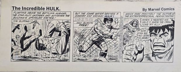 Lieber, Larry - 1 Bande dessinée originale - The Incredible Hulk - 11/23/1981