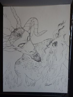 Daniel Redondo - 1 Published artwork - La marque de la sorcière - Cover. La Marque De La Sorciere - 1990