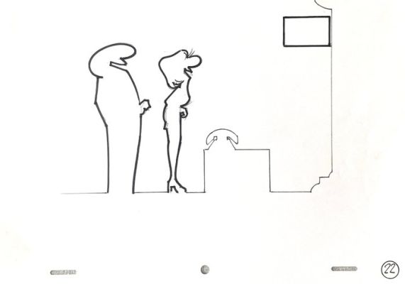 Cavandoli, Osvaldo - 1 Original preliminary drawing - La Linea | Catawiki