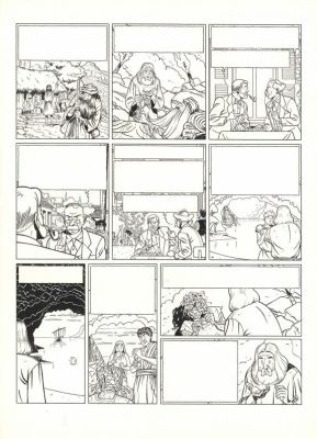 René Sterne | Planche originale 24 - La Malédiction des trente deniers - Tome un - Blake et Mortimer | Daniel Maghen
