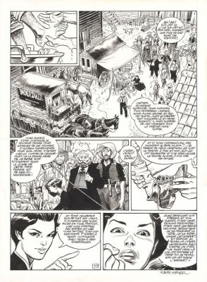 Ralph Meyer | Planche originale n°39 - Mister Prairie - Undertaker | Daniel Maghen