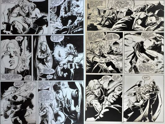 Alex Horley - 2 Pages d’origine - Battleaxes - #3 - 2000 | Catawiki