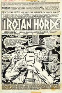 Kirby, Jack - CAPTAIN AMERICA #194 Title Splash | ComicConnect