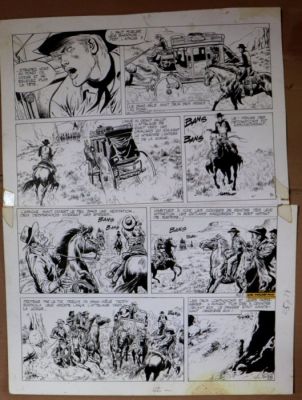 Forton, Gérald - Original page - Teddy Ted - Combat pour un mort vivant - 1973 | Catawiki