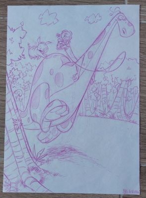 Keramidas, Nicolas - 1 Original drawing - Lunna - Les Piulune - 2000 | Catawiki