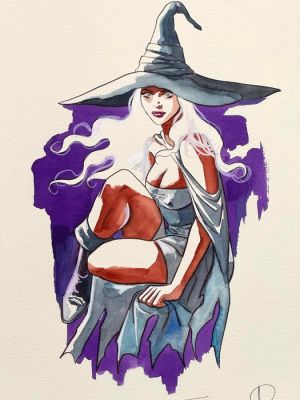 Candita, Giuseppe - 1 Original drawing - G.Candita - La strega - 2026 | Catawiki