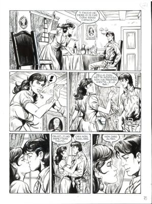 Laurenti, Mauro - 3 Original page - Tex #728 - "Una colt per Manuela Montoya" - 2021 | Catawiki