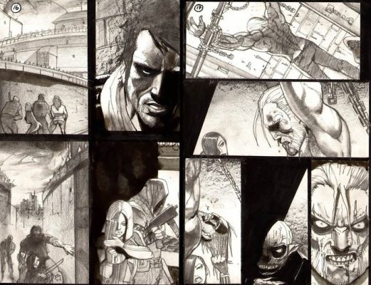 Simon Bisley - 2 Pages originales - 13 Coins - #6 | Catawiki