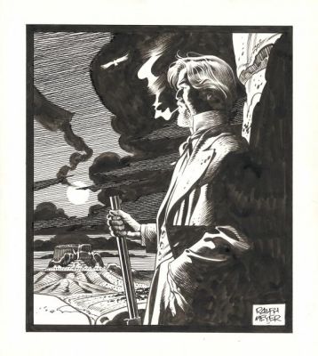 Ralph Meyer | Illustration originale inédite - Undertaker | Daniel Maghen