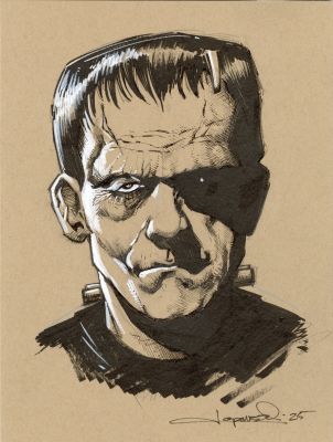 Aaron Lopresti | KARLOFF FRANKENSTEIN sketch | Aaron Lopresti