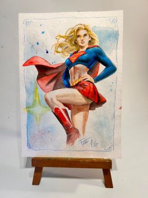 Fang, Daniel (Arte Zeta Studio) - 1 Original colour drawing - Supergirl - Girl Power- Super girl - 2026 | Catawiki