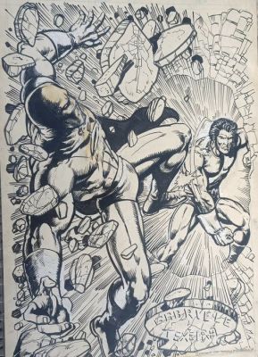 Mark Texeira / Angel Gabriele - 1 Original page - Atom Smasher